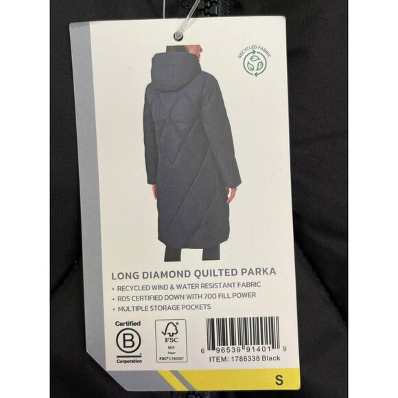 Mondetta Size Small Black Down Puffer Coat Zipper Sides Winter Jacket NWT - Picture 6 of 9